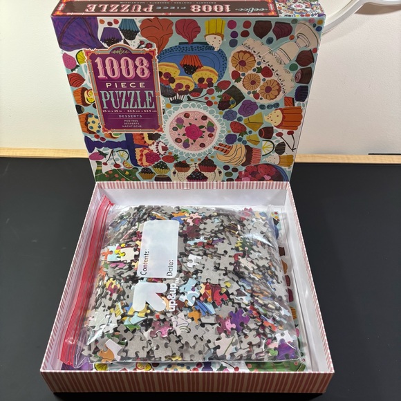 Desserts 1000 Piece Jigsaw Puzzle by Eeboo - Picture 3 of 6